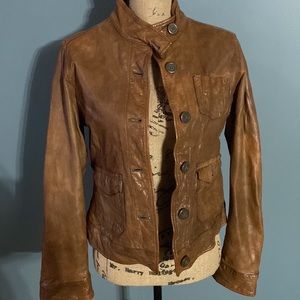 Gap Brown Leather Jacket
